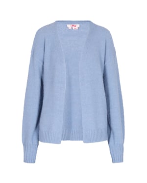 Mymo Strickjacke Damen hellblau