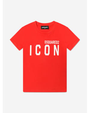 Dsquared2 Kids Icon T-Shirt in Orange