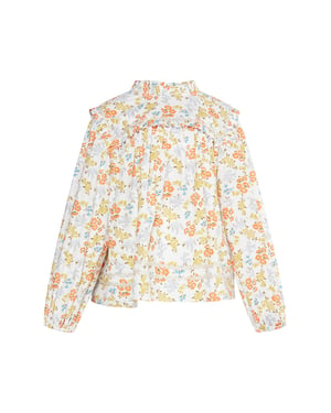Dreimaster Bluse Mädchen (Kids) Orange Mehrfarbig