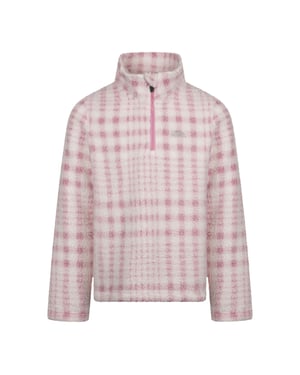 Trespass - "Booker" Fleece-Oberteil mit halbem Reißverschluss für Kinder (Süßes Rosa)