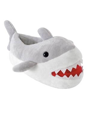 Kinder Plüsch Neuheit 3D Hai Hausschuhe | Slipper Snob | Great Gift - Hai