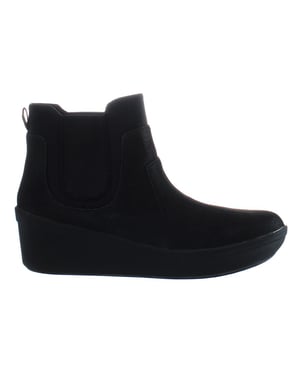 Clarks Schritt Rose Sonne Damen schwarze Stiefel