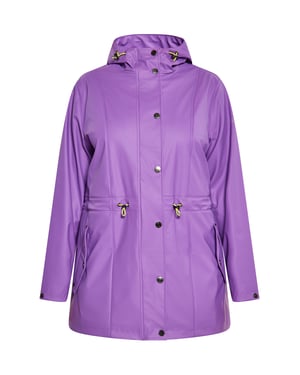 Schmuddelwedda Regenmantel Damen lila