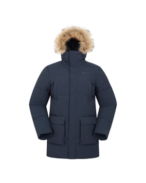 Mountain Warehouse Herren Fern wasserdicht gepolstert Parka (Marine)