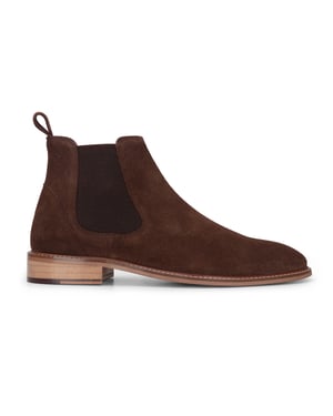 London Brogues Chelsea-Stiefeletten zum Hineinschlüpfen aus Wildleder in Braun für Herren