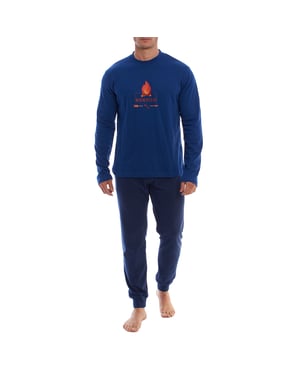 KLP4 Herren-Winterpyjama mit langen Ärmeln
