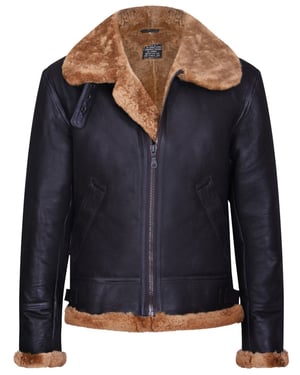 Pilot B3 Flying Shearling Schaffell Bomber Fliegerjacke
