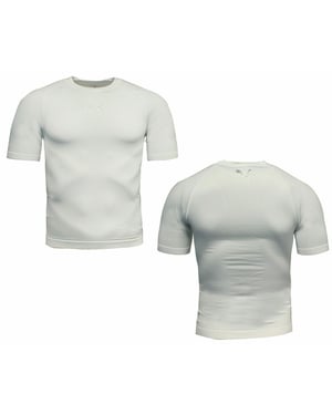 Puma Kurzarm Crew weiße Männer Körperbekleidung funktionaler Baselayer-T-Shirt 741996 02