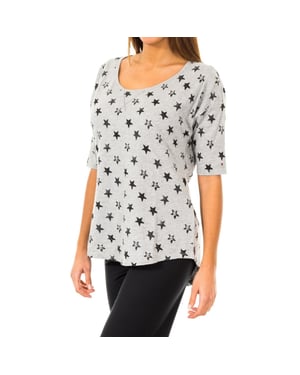 Damen T-Shirt mit 3/4-Ärmeln und Rundhalsausschnitt 1487903579