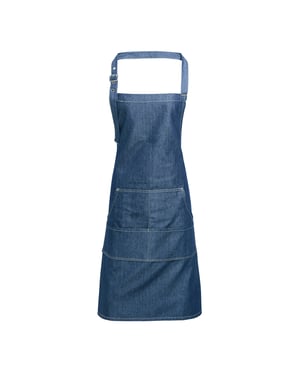 Premier Unisex Erwachsene Farben Tasche Vollschürze (Blue Denim)