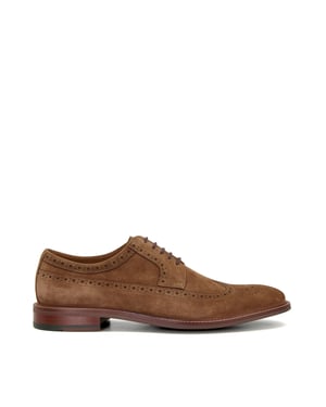 Dune Superior Wildleder Herren Braune Brogues-Schuhe