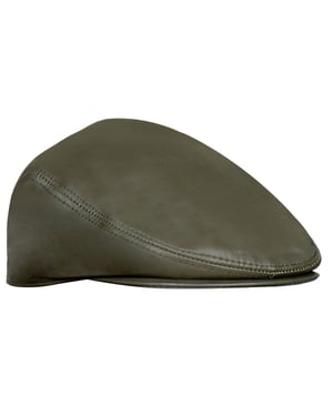 Peaky Blinders Newsboy-Flachhut aus Leder für Herren