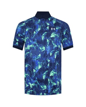 Under Armour Is-Chill Bof Mens Navy/Green Polo-Hemd