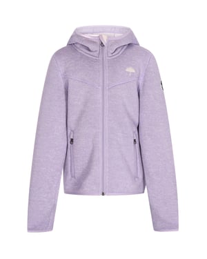 Schmuddelwedda Strickfleecejacke Mädchen Grauviolett Melange