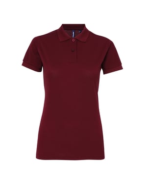 Asquith & Fox - Polo-Shirt mit kurzen Ärmeln - Damen (Bordeaux)