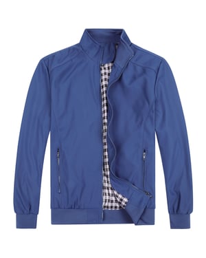 Herren Bomberjacke mit Stehkragen, ¨¹bergangsjacke f¨¹r den Herbst, l?ssige Sportjacke Blau