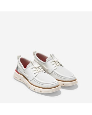 Cole Haan 4.ZeroGrand Regatta Nylon Herren Blanc de Blanc Bootsschuhe