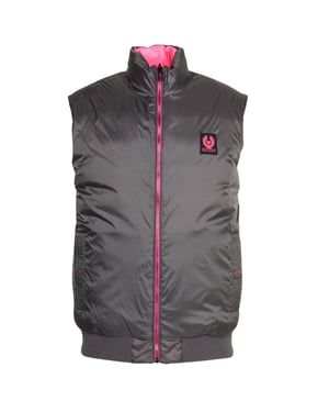 Belstaff Flash Circuit Wende-Daunenweste in Granitgrau