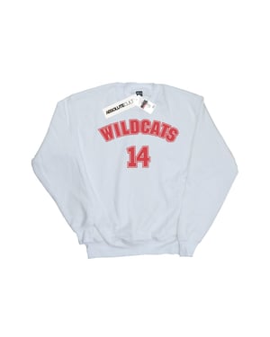 Disney - "High School Musical The Musical Wildcats 14" Sweatshirt für Mädchen (Weiß)