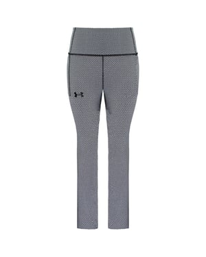 Under Armour Heatgear Stretch Taille Grey Womens Geo -Knöchel -Leggings 1371114 001