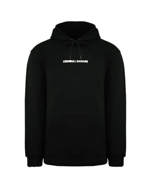 Krimineller Schaden weltweiter Herrenschwarzer Hoodie