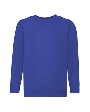 Fruit of the Loom - "Premium" Sweatshirt für Kinder angesetzte Ärmel (Königsblau)