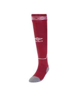 Umbro - "Diamond" Fußballsocken für Kinder (Weinrot/Weiß)