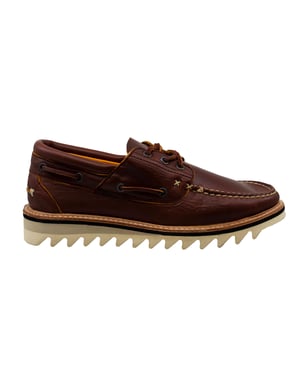 Timberland Selbyville 3 Auge braune Leder Schnüre -up -Bootsschuhe a1jel