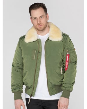 Alpha Industries Herren Injector III Flugjacke in Salbeigrün