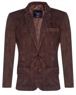 Blazer, Wildlederjacke, weicher italienischer Ledermantel