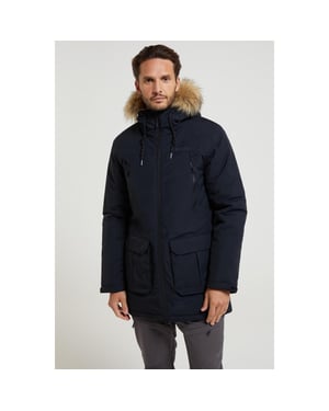 Mountain Warehouse Herren Traverse Hybrid Wasserdichte Jacke (Marine)