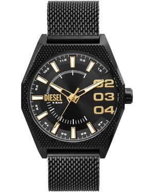 Diesel Scraper Schwarz Herren Armbanduhr DZ2194