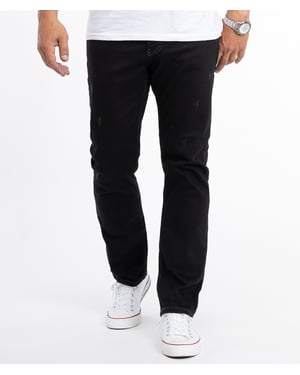 Rock Creek Jeans Straight Cut Schwarz