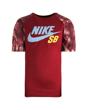 Nike Skateboarding Dri-Fit Sleeve Crew Neck Burgund Junior T-Shirt 977568 723