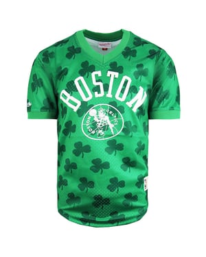 Mitchell & Ness NBA Boston Celtics Wordmark Mesh Mens T-Shirt