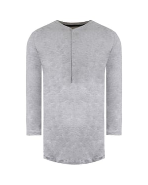 Under Armour Recovery Nachtwäsche Herren grauer Henley Top