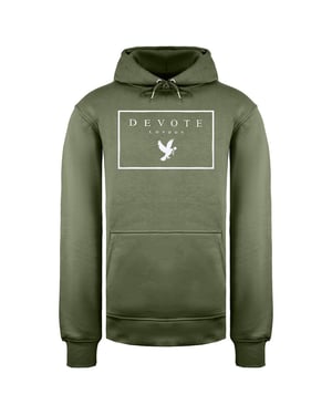 Wende London Herren Oliven/Weißer Hoodie