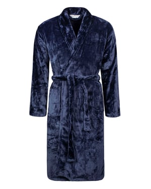 Wärmehalter - Weicher warmer Morgenmantel für Herren - Navy