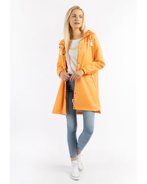 Schmuddelwedda Regenmantel Damen Pastellorange