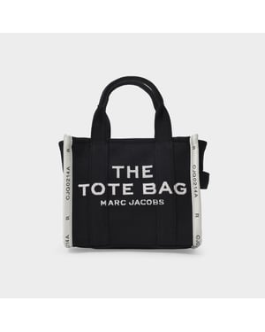 The Small Tote Tasche aus schwarzem Canvas