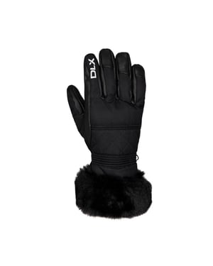Trespass Womens/Ladies Dirin Leder Skihandschuhe (Schwarz)