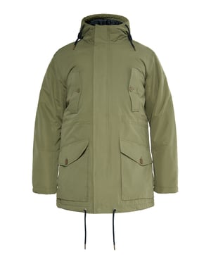 Mo Wattierter Anorak Herren Militäroliv