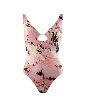 Gymshark Riemchen Back Damen hellrosa Badeanzug