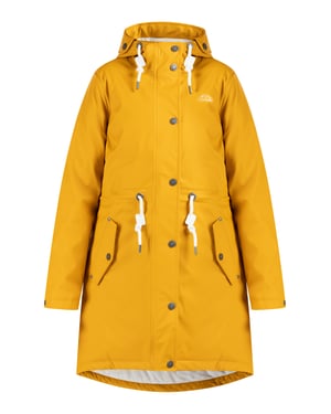 ICEBOUND Wattierter Regenmantel Damen Senf