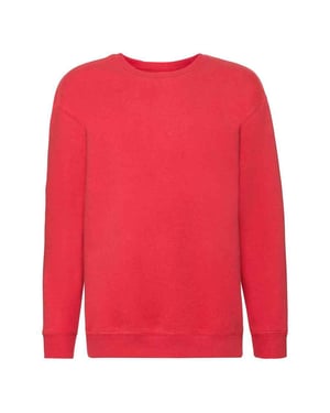 Fruit of the Loom - "Premium" Sweatshirt Überschnittene Schulter für Kinder (Rot)