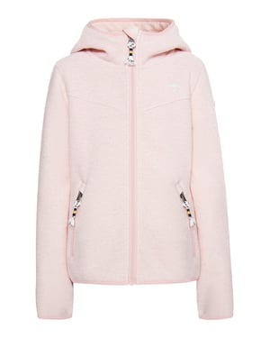 Schmuddelwedda Strickfleeceblouson mit Teddyfutter Mädels Pastellrosa Melange