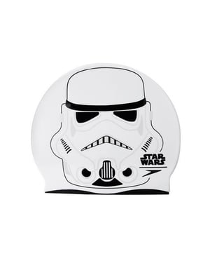 Speedo Star Wars White Unisex gedrucktes Silikon -Schwimmkappe 8 08386C632