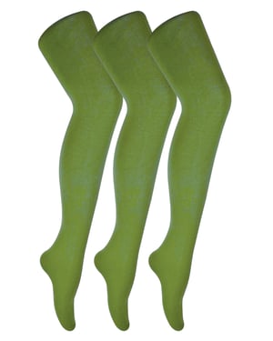 3 Paar Multipack Damen farbige undurchsichtige 80 Denier Strumpfhosen | Sock Snob | einfarbige Blockfarbe Strumpfhosen - Khaki