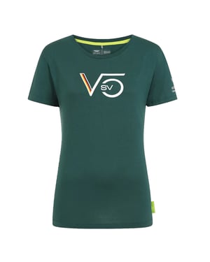 Aston Martin F1 Seabastian Vettel Driver Womens Green T-Shirt