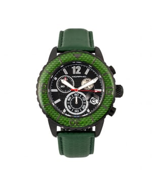 Morphic M51 Serie Chronograph Lederarmbanduhr mit Datum